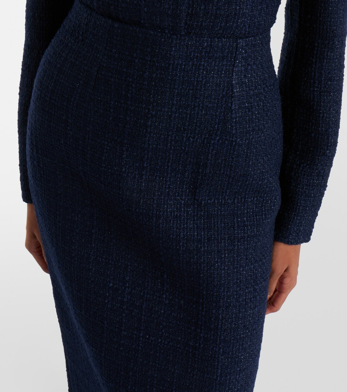 Roland Mouret Bouclé midi skirt