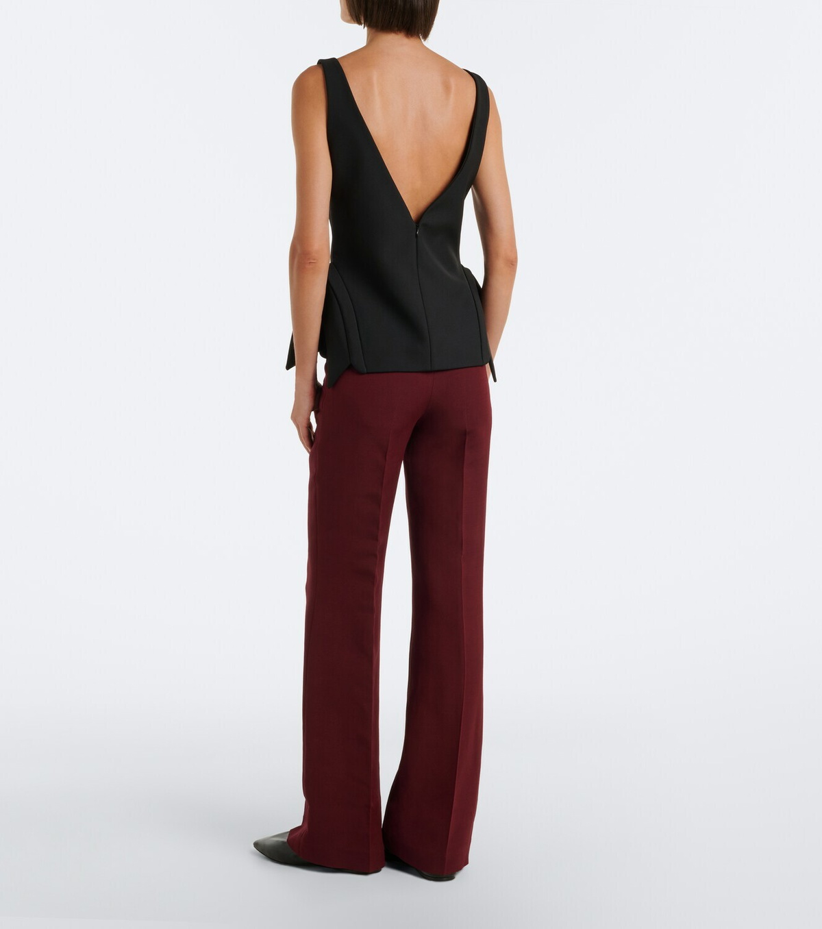 Roland Mouret Wool and silk wide-leg pants