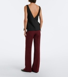 Roland Mouret Wool and silk wide-leg pants