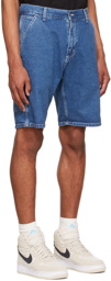 Carhartt Work In Progress Blue Ruck Denim Shorts