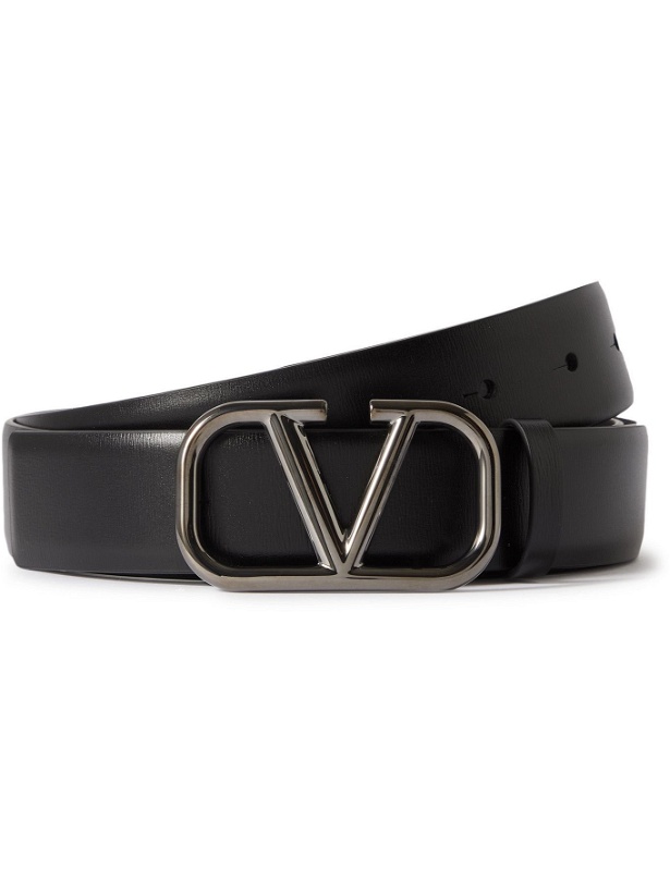 Photo: VALENTINO - Valentino Garavani 3.5cm Leather Belt - Black