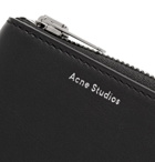Acne Studios - Logo-Print Leather Zip-Around Wallet - Men - Black
