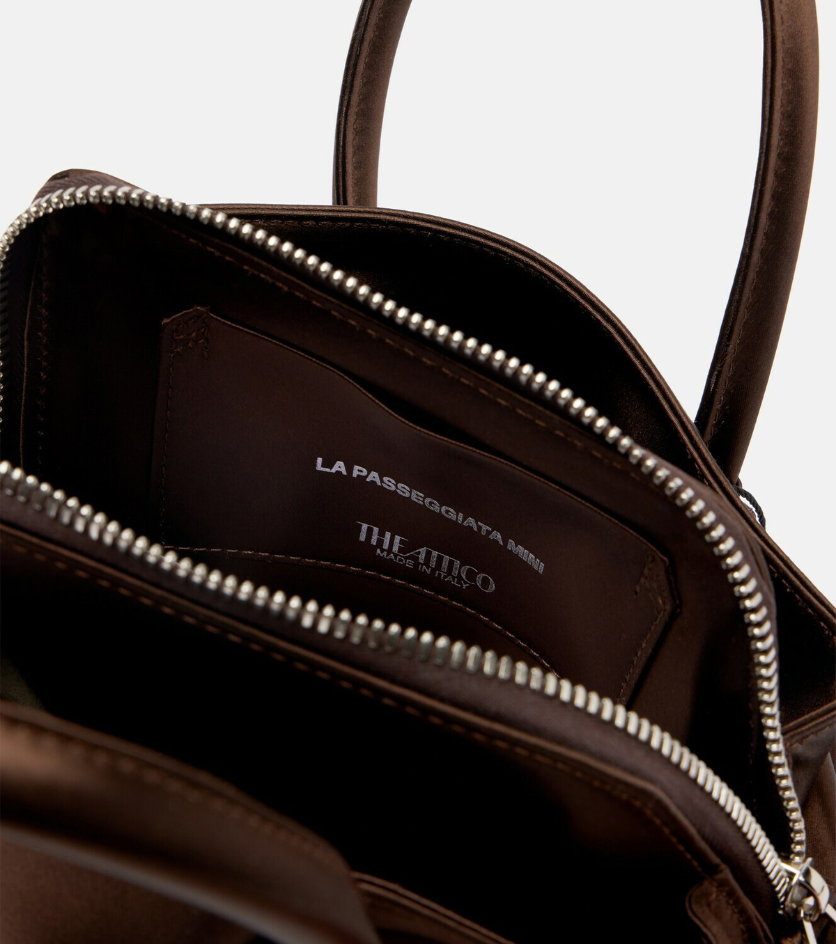 The Attico La Passeggiata Mini satin tote bag
