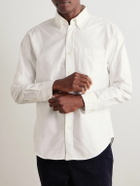 Noah - Button-Down Collar Cotton Oxford Shirt - White