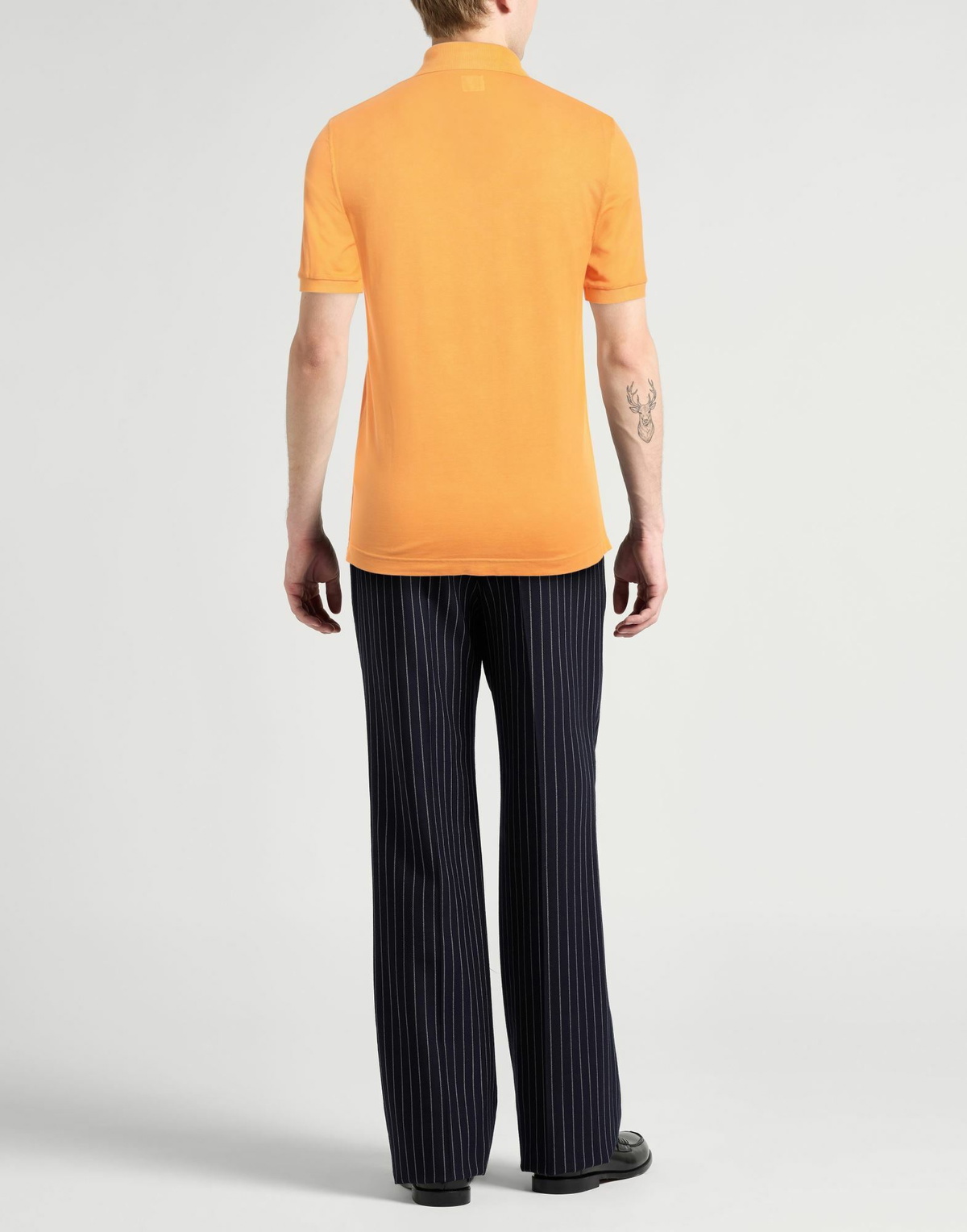 Fedeli Mens Polo shirt in Mandarin