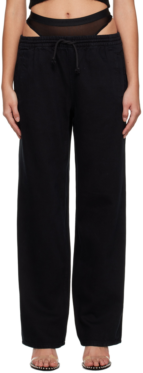 alexanderwang DOUBLE FRONT CARPENTER PANT IN DENIM PEBBLE BLEACH -  alexanderwang® LV