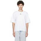 Marine Serre White Moon Logo Jersey Loose Fit T-shirt