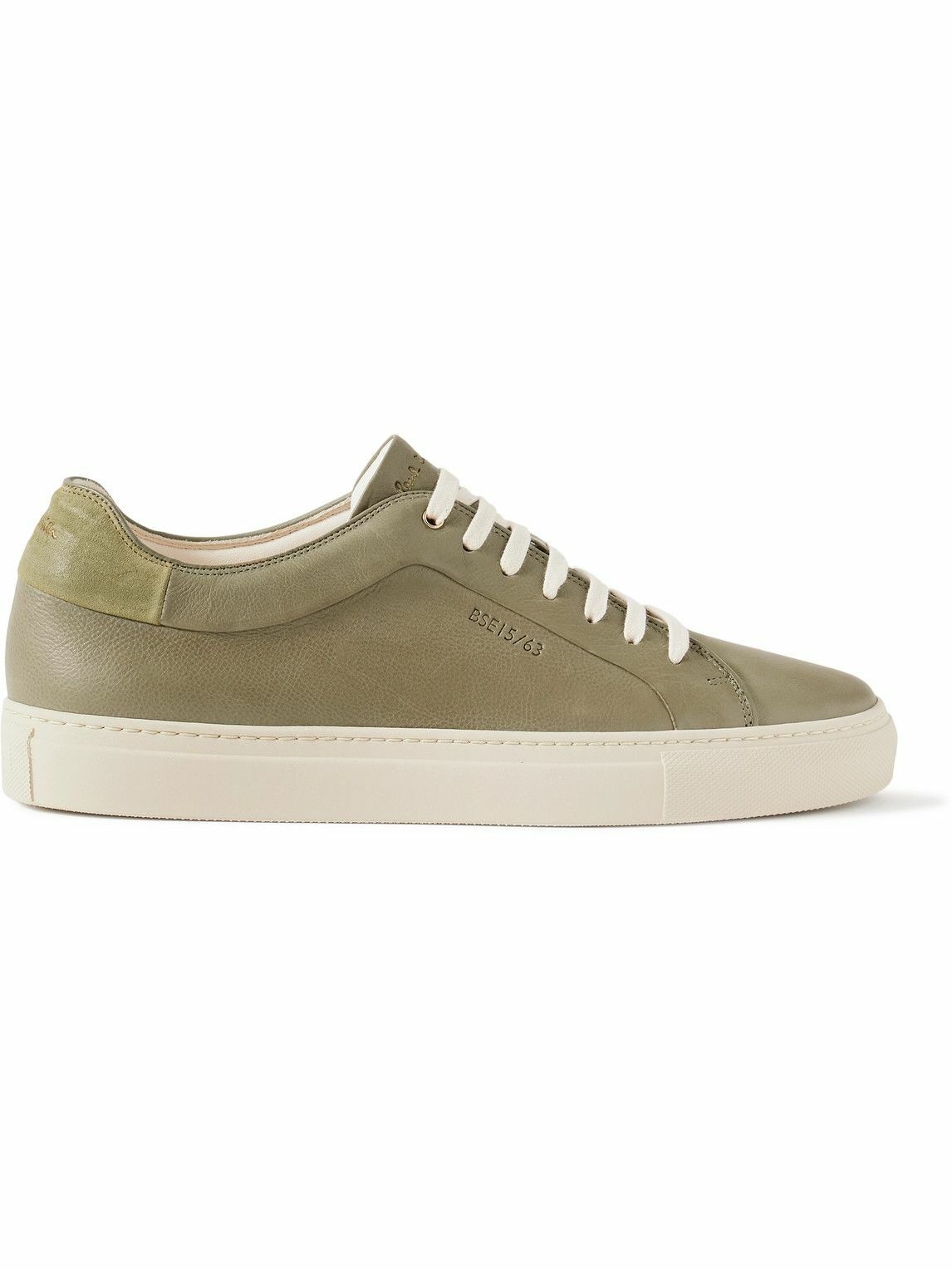 Paul Smith - Basso Suede-Trimmed ECO Leather Sneakers - Neutrals Paul Smith
