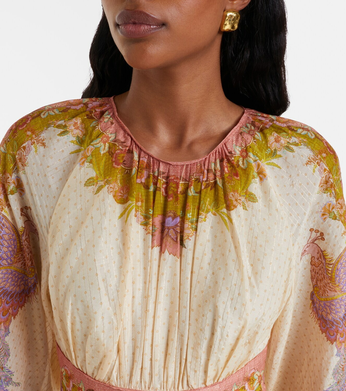 Zimmermann Indra cotton and silk-blend minidress