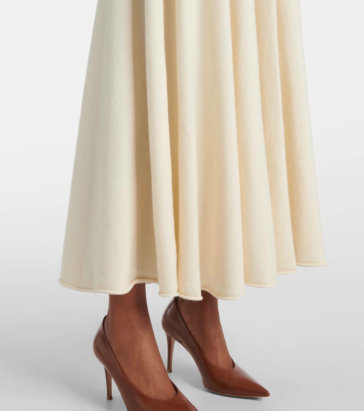 Extreme Cashmere Twirl cashmere-blend midi skirt