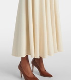 Extreme Cashmere Twirl cashmere-blend midi skirt