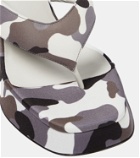 Gia Borghini Gia 17 Uni camouflage platform thong sandals