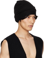 Rick Owens Black Concordians Medium Beanie