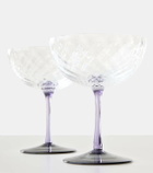 NasonMoretti Set of 2 glass champagne bowls