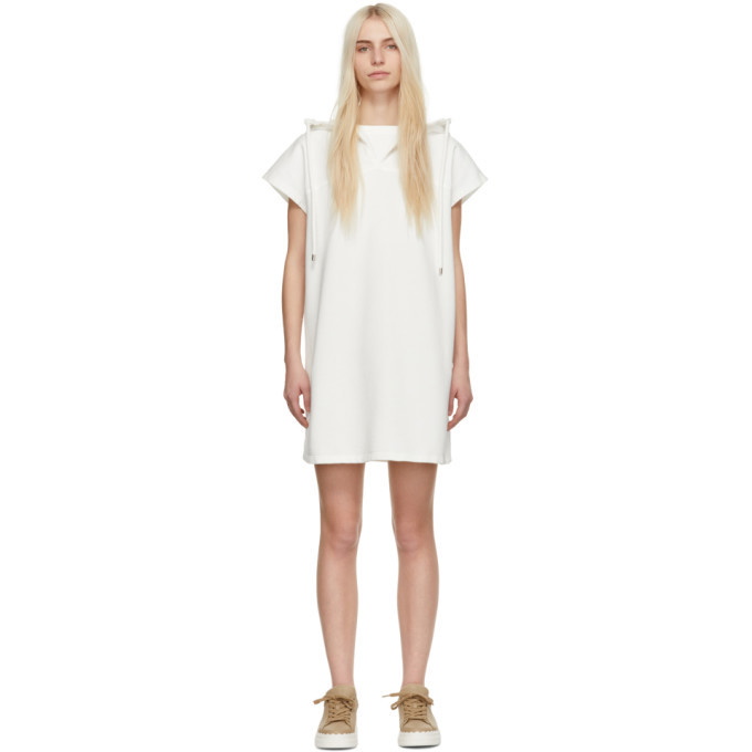 Photo: See by Chloe White Hoodie Mini Dress