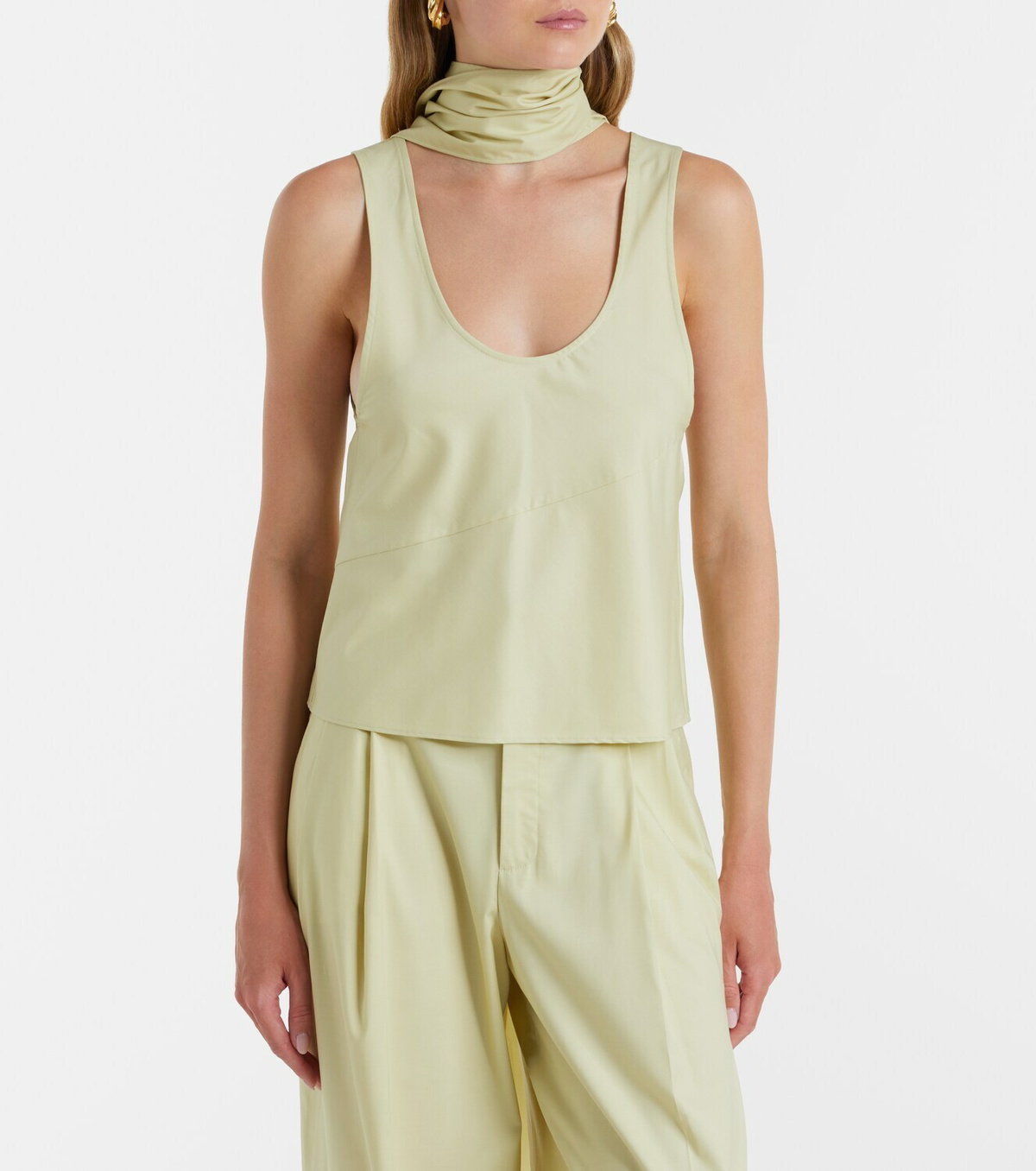 Aya Muse Olena scarf-detail top