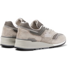 New Balance - M997 Suede, Leather and Mesh Sneakers - Gray