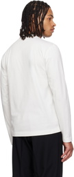 Burberry White EKD Long Sleeve T-shirt
