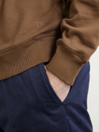 TOM FORD - Logo-Embroidered Cotton-Jersey Sweatshirt - Brown