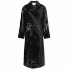 Stand Studio Women's Katharina Faux Trench Coat in Black/Black