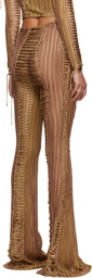 Isa Boulder Brown Split & Tear Lounge Pants