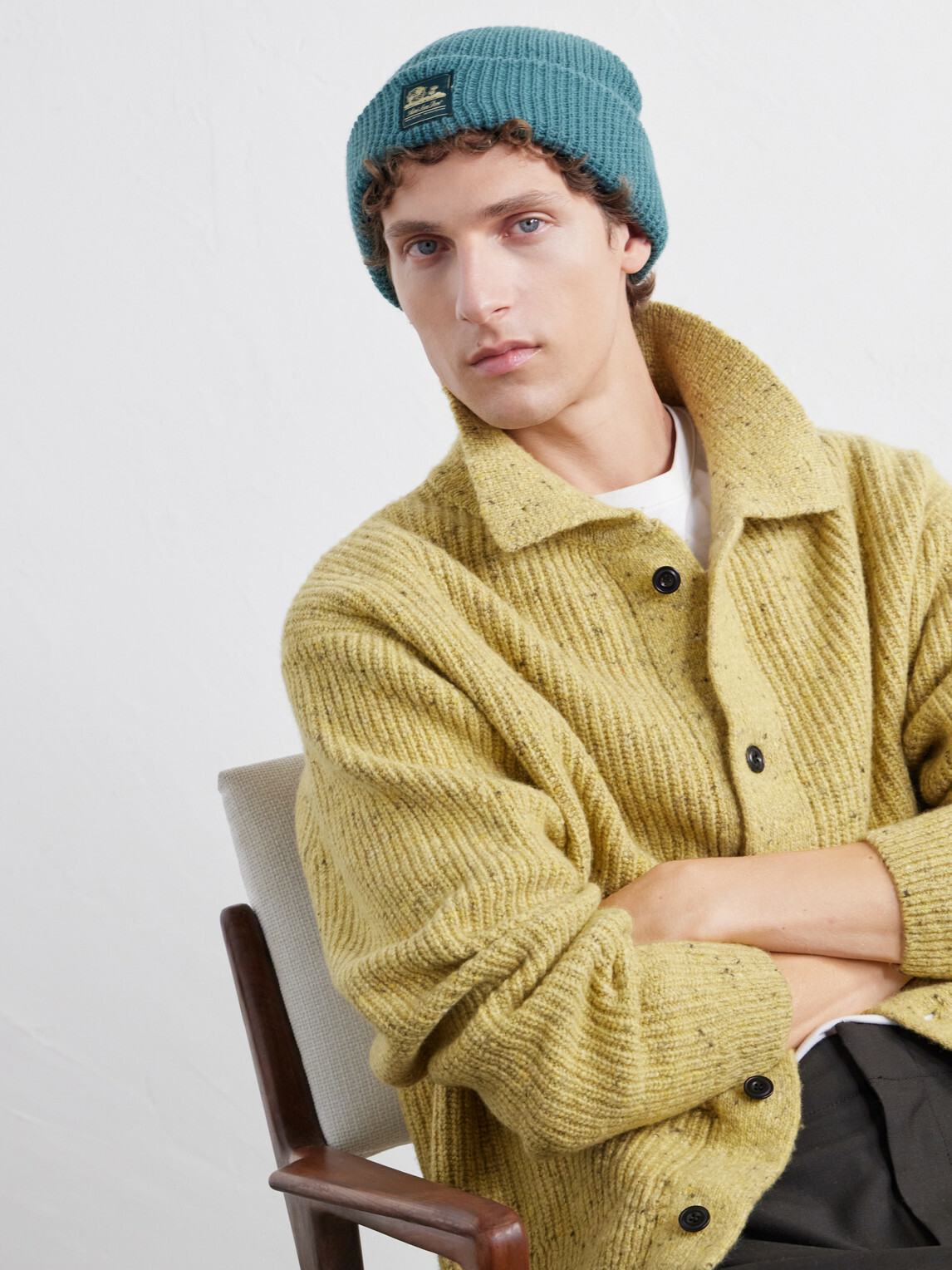 Aimé Leon Dore - Logo-Appliquéd Waffle-Knit Beanie - Green