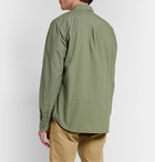 Alex Mill - Garment-Dyed Cotton-Poplin Overshirt - Green