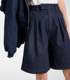 The Frankie Shop Xavier denim Bermuda shorts