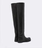 Christen Defender leather over-the-knee boots