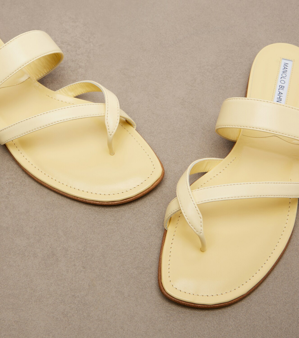 Manolo Blahnik Susaflat leather thong sandals