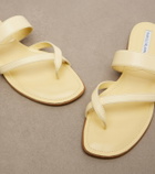 Manolo Blahnik Susaflat leather thong sandals