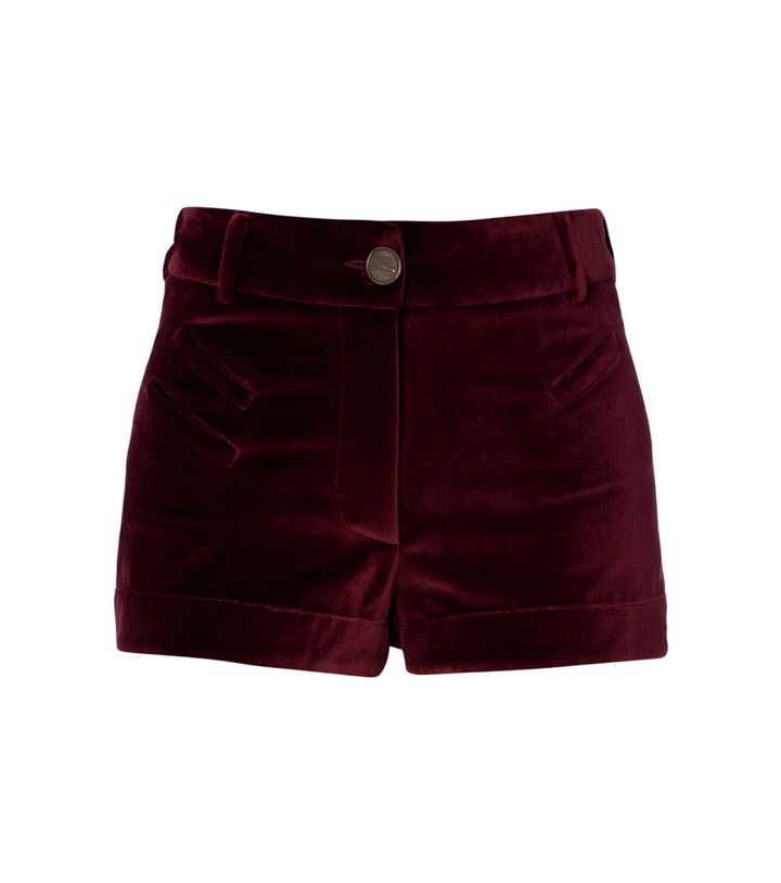 Photo: Etro Cotton velvet shorts