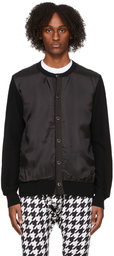 Comme des Garçons Homme Plus Black Paneled Cardigan