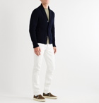TOM FORD - Ribbed Cashmere Cardigan - Blue