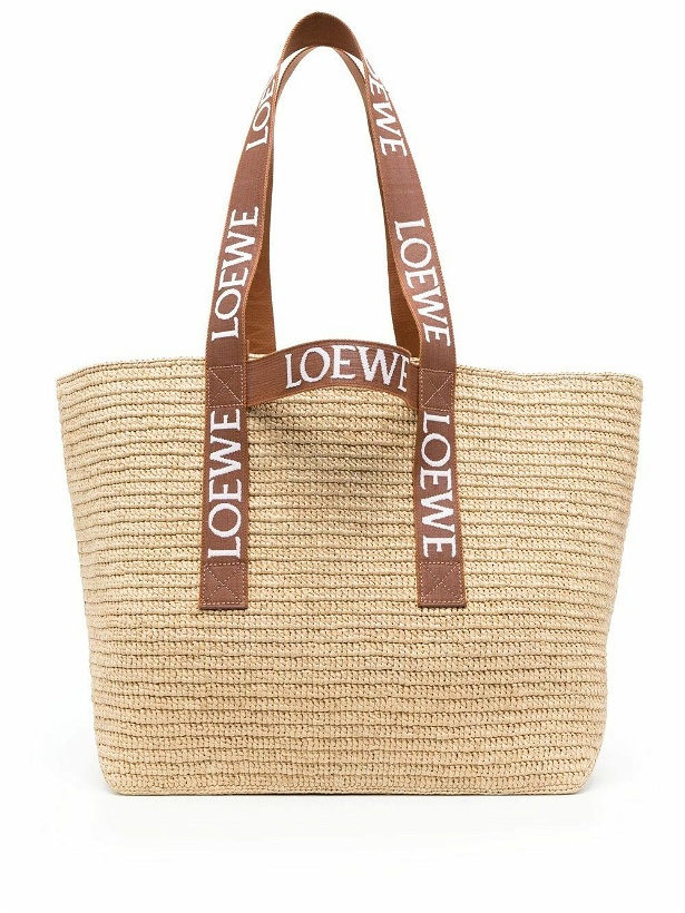 Photo: LOEWE - Fold Shopper Raffia Tote Bag