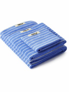 TEKLA - Set of Four Striped Organic Cotton-Terry Towels