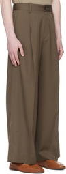 stein Taupe Extra Wide Trousers