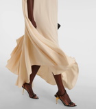 Tom Ford Asymmetric silk-blend cady kaftan