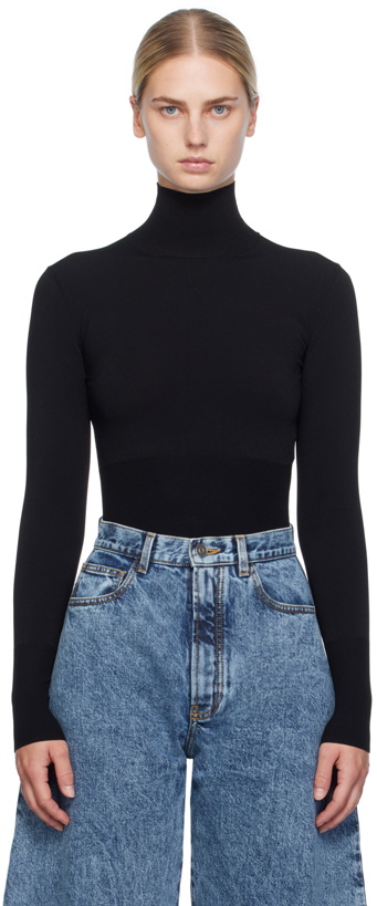 Photo: ALAÏA Black Rib Turtleneck