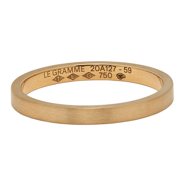 Photo: Le Gramme Gold Le 3 Grammes Ribbon Ring