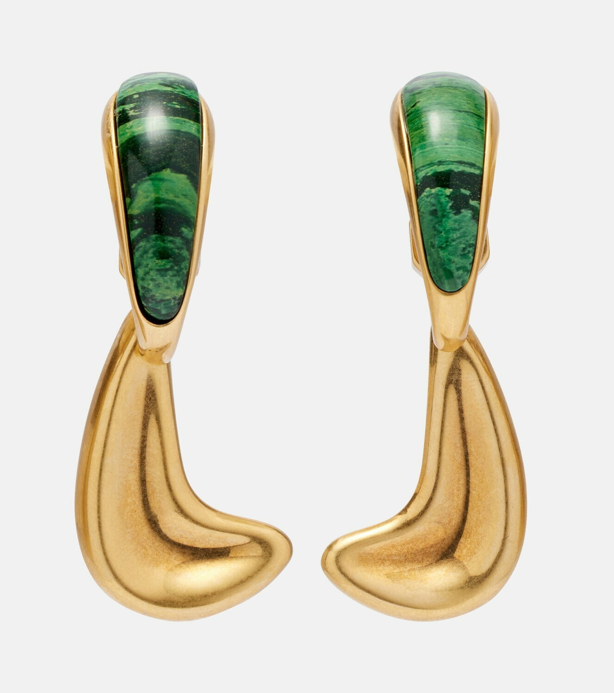 Khaite Cyclone 18kt gold-plated drop earrings