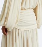 De La Vali Agapito chiffon maxi skirt
