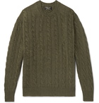 Emma Willis - Cable-Knit Cashmere Sweater - Green