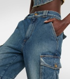 Alessandra Rich Sequin-embellished flared jeans