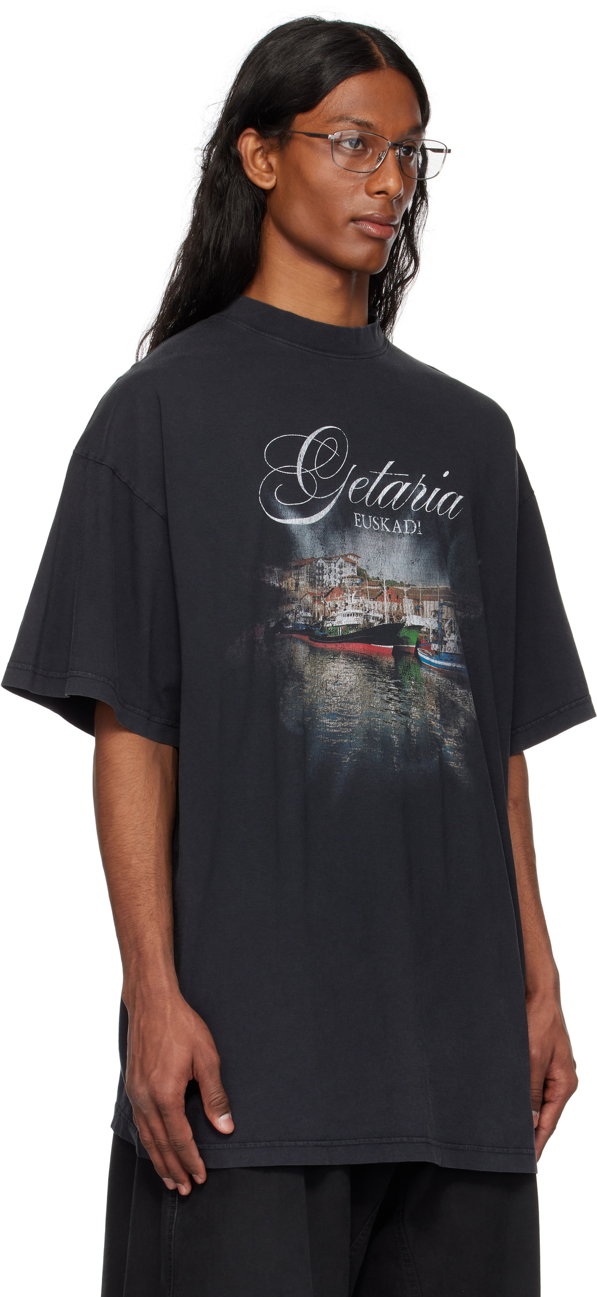 BALENCIAGA Getaria ゲタリア Tシャツ オーバーサイズ Balenciaga Black 'Getaria' Oversized T-shirt Balenciaga