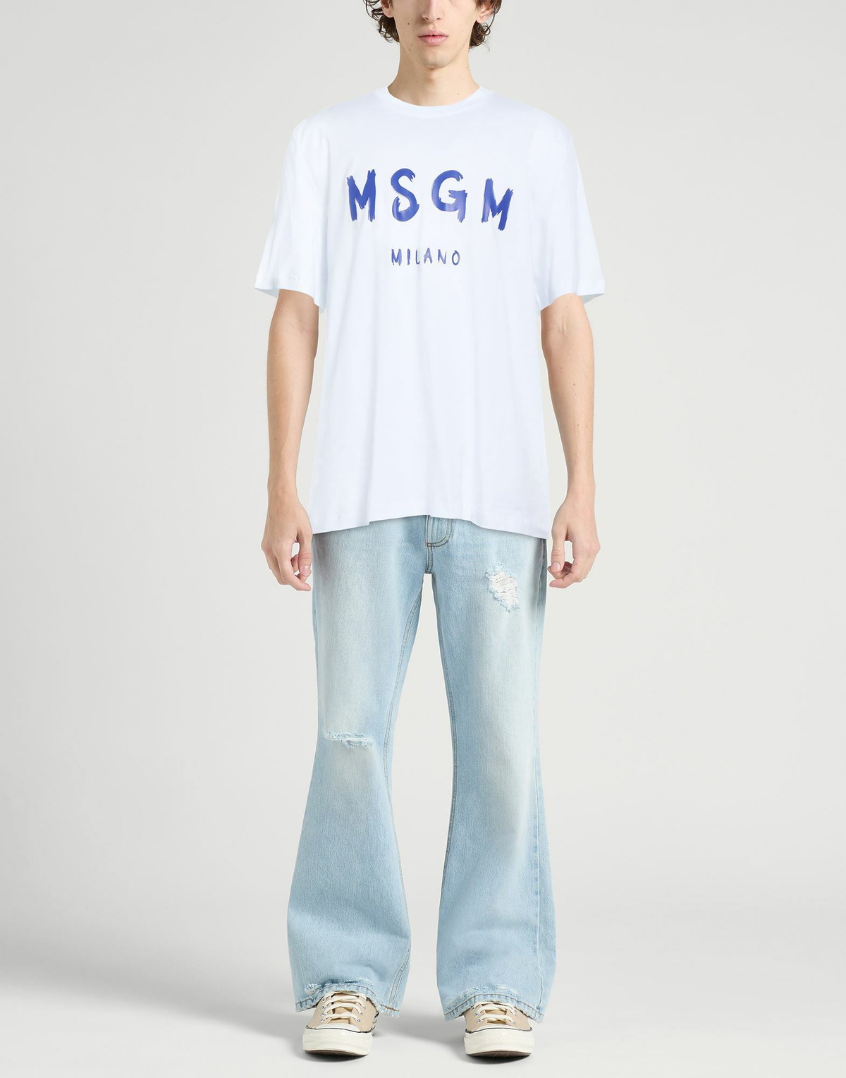 Msgm Mens T-shirt in White