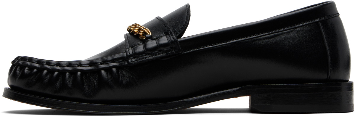 Ernest W. Baker Black Chain Loafers