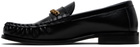 Ernest W. Baker Black Chain Loafers