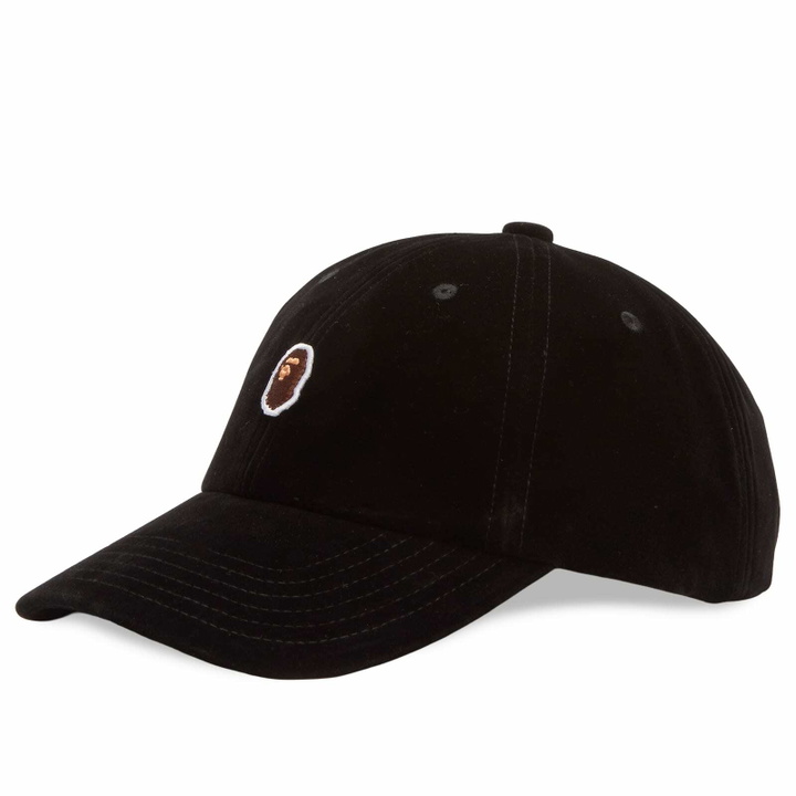 Photo: A Bathing Ape Men's One Point Panel Cap in Black 