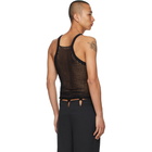 Dion Lee Black Chain Crochet Tank Top